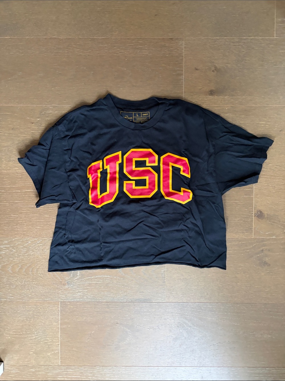 USC Navy Kids Tee with Red and Gold Lettering